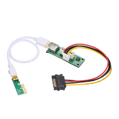 Mini PCI-E X1 Extension Cable PCIE 1X Expansion Riser Card 90°Right Angle with USB Cable&SATA Cable
Mini PCI-E X1 Extension Cable PCIE 1X Expansion Riser Card 90°Right Angle with USB Cable&SATA Cable