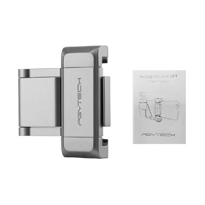 PGYTECH Aluminium Alloy Handheld Smartphone Phone Holder Bracket Clamp Clip Set Kit with 14 Inch Screw Gimbal Stand Tripod Mount
PGYTECH Aluminium Alloy Handheld Smartphone Phone Holder Bracket Clamp Clip Set Kit with 14 Inch Screw Gimbal Stand Tripod Mount