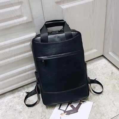 European&American double - shoulder pack male large - capacity rain - proof pu - leather backpack personality fashion college
European&American double - shoulder pack male large - capacity rain - proof pu - leather backpack personality fashion college