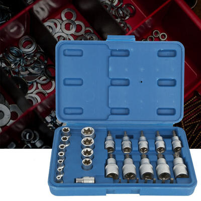 Greensen 29pcs Multi Types Socket Chrome Vanadium Steel MaleFemale Star Socket Bit Set 
Greensen 29pcs Multi Types Socket Chrome Vanadium Steel MaleFemale Star Socket Bit Set