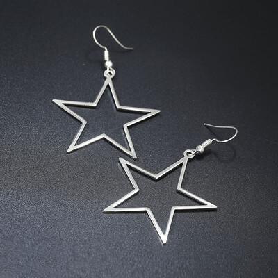 2018 New Fashion Womens Hollow Star Earrings Golden Siver Color Hook Drop Earrings Simple Ear Jewelry Brincos
2018 New Fashion Womens Hollow Star Earrings Golden Siver Color Hook Drop Earrings Simple Ear Jewelry Brincos