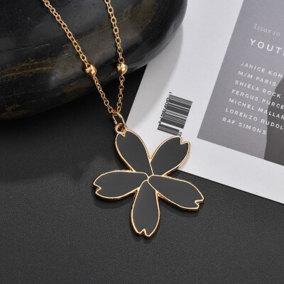 Creative Design New Flower Pendant Necklace Drop Oil High Quality Jewelry Womens Gift Ladies Temperament Necklace Wedding Gift
Creative Design New Flower Pendant Necklace Drop Oil High Quality Jewelry Womens Gift Ladies Temperament Necklace Wedding Gift