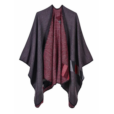 Women Poncho Cardigan Sweater Contrast Color Block Geometry Cashmere Capes Shawl Scarf Outerwear
Women Poncho Cardigan Sweater Contrast Color Block Geometry Cashmere Capes Shawl Scarf Outerwear