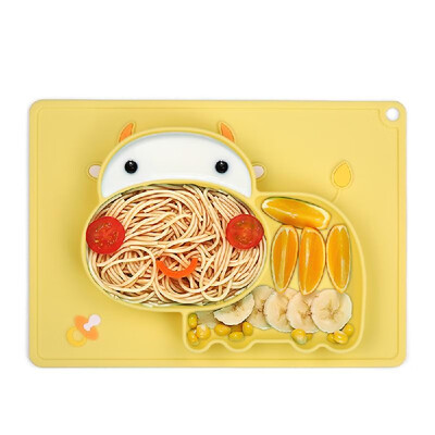 One-piece Silicone Placemat Cartoon Hippo-shaped Heat-resistant Baby Food Plate Mat with 3 Separated Placement for Toodlers Kids
One-piece Silicone Placemat Cartoon Hippo-shaped Heat-resistant Baby Food Plate Mat with 3 Separated Placement for Toodlers Kids