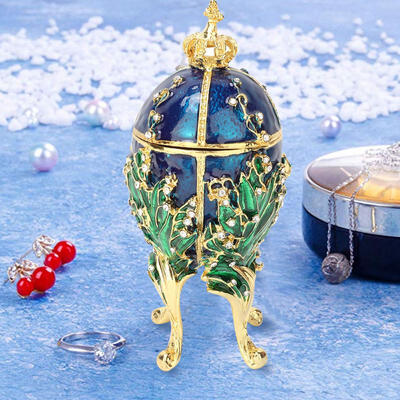 Greensen Vintage Enameled Easter Egg Diamante Jewelry Organizer Trinket Box Decoration Gift
Greensen Vintage Enameled Easter Egg Diamante Jewelry Organizer Trinket Box Decoration Gift