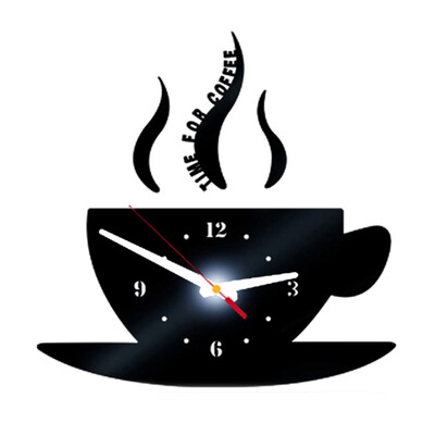 Gobestart Coffee Shape Removable Diy Acrylic 3D Mirror Wall Sticker Decorative Clock
Gobestart Coffee Shape Removable Diy Acrylic 3D Mirror Wall Sticker Decorative Clock