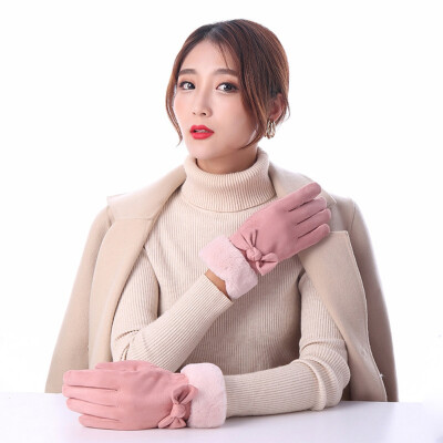 Winter Female Single Layer Plush Wrist Warm Cashmere Leather Full Finger Mittens Women Touch Screen Driving Gloves
Winter Female Single Layer Plush Wrist Warm Cashmere Leather Full Finger Mittens Women Touch Screen Driving Gloves