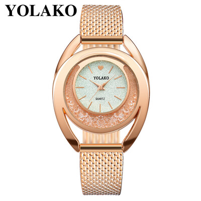 YOLAKO Brand Watch Personality Fashion Ladies Watch Silicone Strap Round Dial Quartz Female Watch Relogio Feminino
YOLAKO Brand Watch Personality Fashion Ladies Watch Silicone Strap Round Dial Quartz Female Watch Relogio Feminino
