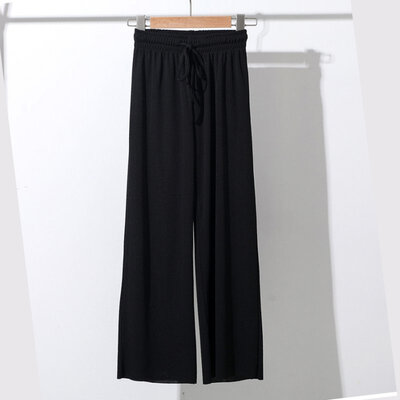 Summer New Ice Silk High Waist Thin Section Loose Wide Leg Nine Points Straight Casual Pants
Summer New Ice Silk High Waist Thin Section Loose Wide Leg Nine Points Straight Casual Pants