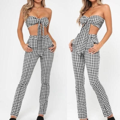 Women Lady Sexy lattice 2pcs Set Summer Off Shoulder Crop Top Pants Party Clubwear Playsuit
Women Lady Sexy lattice 2pcs Set Summer Off Shoulder Crop Top Pants Party Clubwear Playsuit