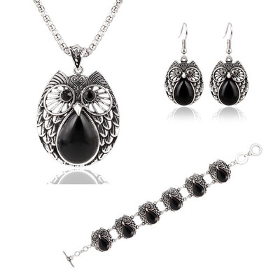 IF ME Fashion Vintage Summer Style Owl Jewelry Sets For Women 3 Colors Stone Pendant Animal Necklace Earrings Charm Bracelets
IF ME Fashion Vintage Summer Style Owl Jewelry Sets For Women 3 Colors Stone Pendant Animal Necklace Earrings Charm Bracelets