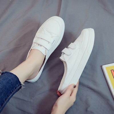 2019 summer new small white canvas womens shoes semi-slippers magic paste shoes casual Korean style 100 spring tide shoes
2019 summer new small white canvas womens shoes semi-slippers magic paste shoes casual Korean style 100 spring tide shoes