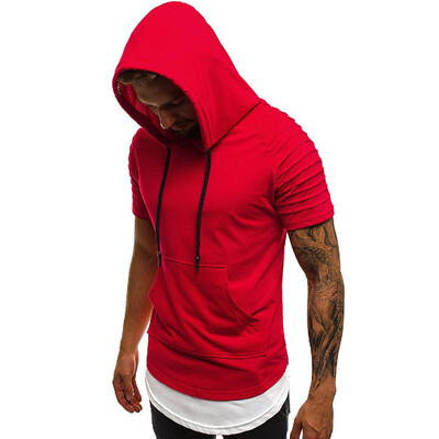 Toponeto Mens Fashion Casual Slim Hooded Round Collar Pleated Short Sleeve Top Shirt
Toponeto Mens Fashion Casual Slim Hooded Round Collar Pleated Short Sleeve Top Shirt