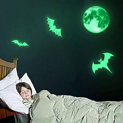 〖Follure〗Happy Halloween Luminous Moon And Three Luminous Bats Combined Wall Stickers
〖Follure〗Happy Halloween Luminous Moon And Three Luminous Bats Combined Wall Stickers