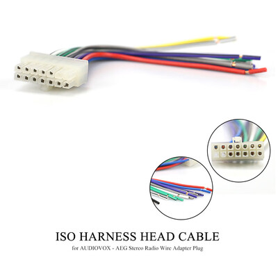 15-011 Car ISO Harness Head Cable for AUDIOVOX - AEG - CLATRONIC Stereo Radio Wire Adapter Plug Wiring Connector Cable
15-011 Car ISO Harness Head Cable for AUDIOVOX - AEG - CLATRONIC Stereo Radio Wire Adapter Plug Wiring Connector Cable