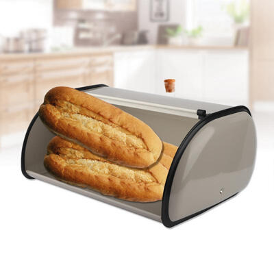 Greensen Vintage Rollup Cover Metal Bread Storage Bin Box Large Capacity Kitchen Container Gray
Greensen Vintage Rollup Cover Metal Bread Storage Bin Box Large Capacity Kitchen Container Gray