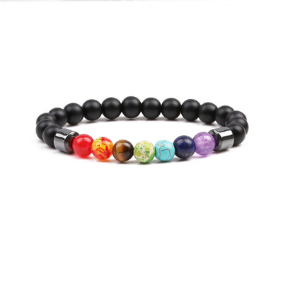 Fashion Unisex Natural Stone Multicolor Beaded 7 Chakra Healing Bracelet Yoga Bracelet Volcanic Stone Bracelet Jewelry
Fashion Unisex Natural Stone Multicolor Beaded 7 Chakra Healing Bracelet Yoga Bracelet Volcanic Stone Bracelet Jewelry
