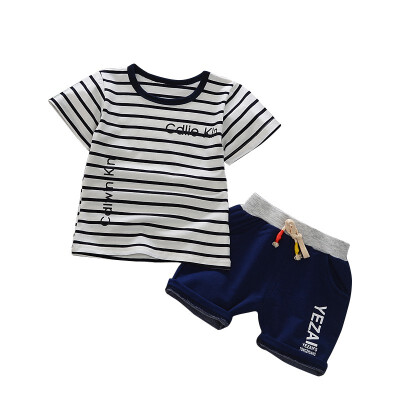 Summer Toddler Boy Striped Letter Print Short Sleeve Cotton T-shirt Shorts Pants 2 Piece Suit Set
Summer Toddler Boy Striped Letter Print Short Sleeve Cotton T-shirt Shorts Pants 2 Piece Suit Set