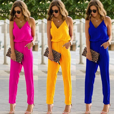 Fashion One Piece Womens Casual Spaghetti Strap Bodycon Romper Jumpsuit Club Bodysuit Long Pants
Fashion One Piece Womens Casual Spaghetti Strap Bodycon Romper Jumpsuit Club Bodysuit Long Pants