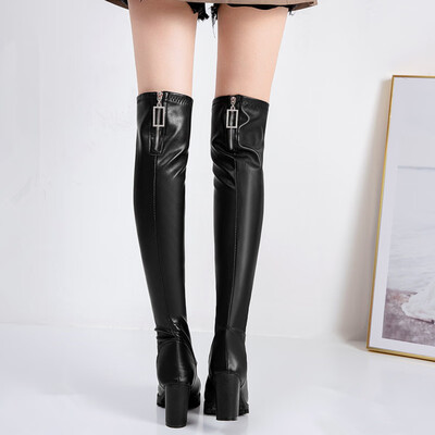 Skinny boots over the knee thin boots flat-bottomed boots high-bottomed boots lacquer leather for womens shoes in autumn
Skinny boots over the knee thin boots flat-bottomed boots high-bottomed boots lacquer leather for womens shoes in autumn