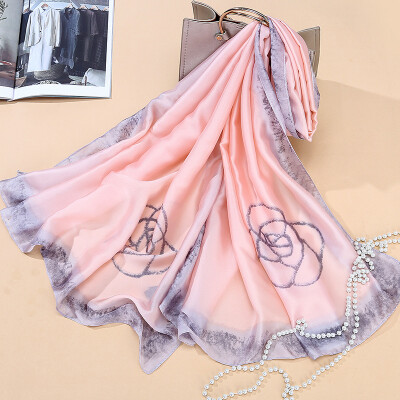Satin simulation silk camellia scarves scarf shawl wild dual-use autumn&winter wholesale SK020
Satin simulation silk camellia scarves scarf shawl wild dual-use autumn&winter wholesale SK020