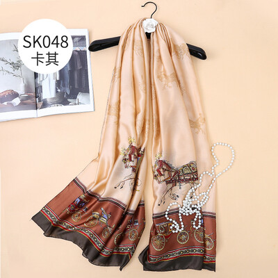 2018 new European&American fashion simulation silk horse car scarf super soft sunscreen beach towel shawl SK048
2018 new European&American fashion simulation silk horse car scarf super soft sunscreen beach towel shawl SK048