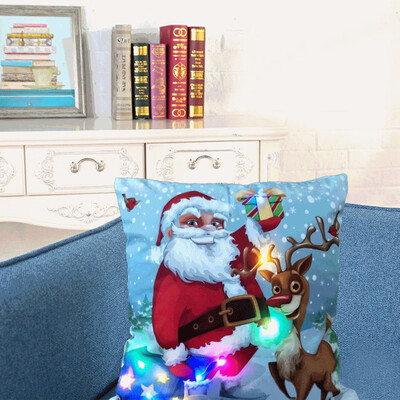 Tailored The New Color Lights Christmas Pillow LED Lights Pillow Creative Printing Linen
Tailored The New Color Lights Christmas Pillow LED Lights Pillow Creative Printing Linen