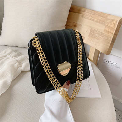 Chic chain bag summer fashion lock bag new 2019 fresh small square shoulder bag Messenger bag
Chic chain bag summer fashion lock bag new 2019 fresh small square shoulder bag Messenger bag
