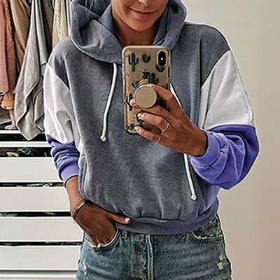 New Fashion Women Hooded Sweater Casual Printed Stitching Color Long Sleeve Loose Tops Hoodies Coat
New Fashion Women Hooded Sweater Casual Printed Stitching Color Long Sleeve Loose Tops Hoodies Coat