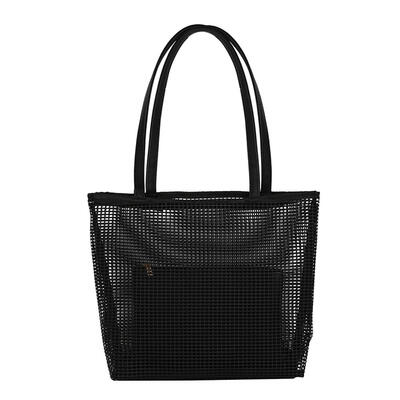 Women Fashion Mesh Bags Two-piece Shoulder Messenger Composite Handbag