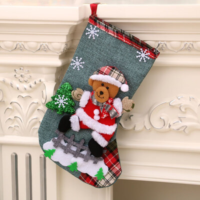 Linen Large Size Christmas Stocking Gift Holders Holiday Party Christmas Fireplace Decorations
Linen Large Size Christmas Stocking Gift Holders Holiday Party Christmas Fireplace Decorations
