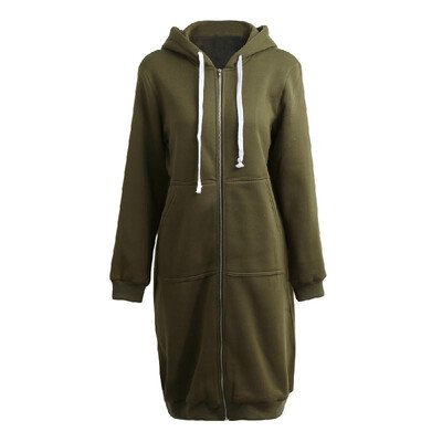 New Fashion Women Hoodie Long Hooded Sweatshirts Coat Casual Pockets Zipper Solid Outerwear Jacket
New Fashion Women Hoodie Long Hooded Sweatshirts Coat Casual Pockets Zipper Solid Outerwear Jacket