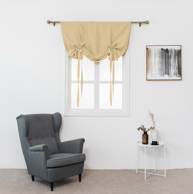 Gobestart Thermal Insulated t Curtain for Small Window Valance Blind