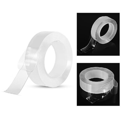 1m33ft Washable Traceless Double-sided Adhesive Tape Removable Reusable Anti-slip Transparent Nano Gel Tape Pad 2mm Thickness St
1m33ft Washable Traceless Double-sided Adhesive Tape Removable Reusable Anti-slip Transparent Nano Gel Tape Pad 2mm Thickness St