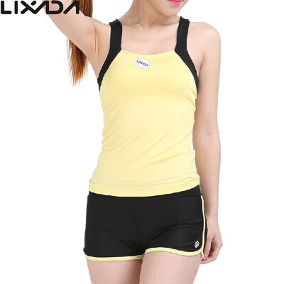 Lixada Women Sleeveless Breathable Yoga Set Sports Singlet Top Bra Shorts for Running Fitness Gym
Lixada Women Sleeveless Breathable Yoga Set Sports Singlet Top Bra Shorts for Running Fitness Gym