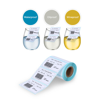 Thermal Label Sticker 10 Rolls Waterproof Oil-proof Wine-proof 118157in3040mm Strong Adhesive Sticker for Various Uses with 1
Thermal Label Sticker 10 Rolls Waterproof Oil-proof Wine-proof 118157in3040mm Strong Adhesive Sticker for Various Uses with 1