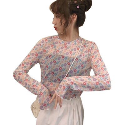 Womens Casual O Neck Floral Print Long Sleeve Mesh Perspective Sun Protection T-Shirt
Womens Casual O Neck Floral Print Long Sleeve Mesh Perspective Sun Protection T-Shirt