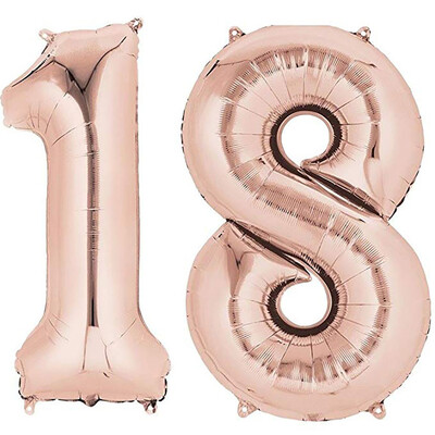 Gobestart Balloon 18th Birthday 40 Inch Giant Foil Balloon Birthday Decor For Party GD
Gobestart Balloon 18th Birthday 40 Inch Giant Foil Balloon Birthday Decor For Party GD