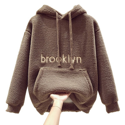 Women Plush Sweater Letters Embroidered Hat Collar Long Sleeve Casual Warm Winter Autumn Loose Long Thick Tops
Women Plush Sweater Letters Embroidered Hat Collar Long Sleeve Casual Warm Winter Autumn Loose Long Thick Tops