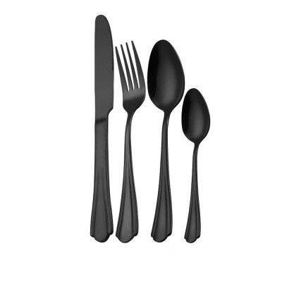 Gobestart 4PCSet Stainless Steel Upscale Dinnerware Flatware Cutlery Fork Spoon Black
Gobestart 4PCSet Stainless Steel Upscale Dinnerware Flatware Cutlery Fork Spoon Black