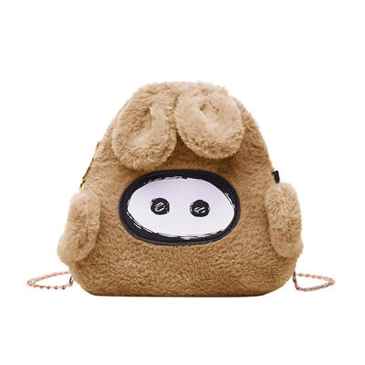 Pig Soft Plush Handbag Women Messenger Bag Crossbody Purse Shoulder Bag
