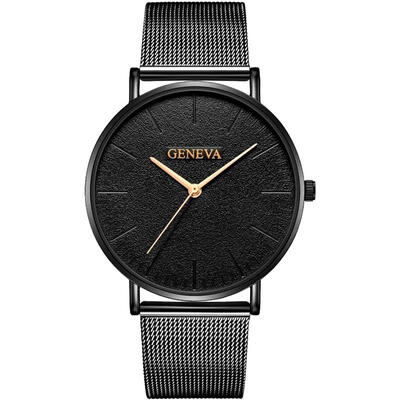 GENEVA mesh band mens watch new design minimalist male clock stainless steel quartz wristwatch luxury business black watches
GENEVA mesh band mens watch new design minimalist male clock stainless steel quartz wristwatch luxury business black watches