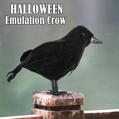 Black Halloween Spooky Feathered Lifelike Scary Raven Crow Prop Decor for Garden Scary Halloween Decorations
Black Halloween Spooky Feathered Lifelike Scary Raven Crow Prop Decor for Garden Scary Halloween Decorations