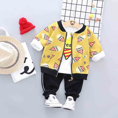 Autumn Baby Boy Girl Long Sleeve Cartoon T-shirt Zipper Sweatshirt Trousers Casual Outfits
Autumn Baby Boy Girl Long Sleeve Cartoon T-shirt Zipper Sweatshirt Trousers Casual Outfits