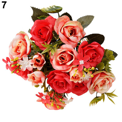 1 Bouquet 15 Heads European Style Artificial Royal Rose Home Room Decor Flowers
1 Bouquet 15 Heads European Style Artificial Royal Rose Home Room Decor Flowers