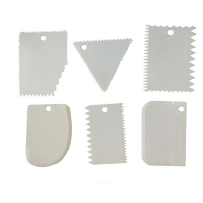 6 PcsSet Cake Scraper Edge Decorating Cutters Set Comb & Icing Smoother for Bread Dough Fondant Tool
6 PcsSet Cake Scraper Edge Decorating Cutters Set Comb & Icing Smoother for Bread Dough Fondant Tool
