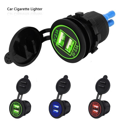 12V Portable Dual USB Voltmeter Car Cigarette Lighter Socket Splitter Charger Adapter
12V Portable Dual USB Voltmeter Car Cigarette Lighter Socket Splitter Charger Adapter