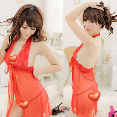 Sexy Sleepwear Women Fire Sexy Lingerie Thin Mesh Lace Dress Exotic Babydoll Sweet Sling Dress
Sexy Sleepwear Women Fire Sexy Lingerie Thin Mesh Lace Dress Exotic Babydoll Sweet Sling Dress