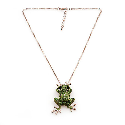 Creative Cartoon Dual - Use Corsage Frog Brooch Necklace