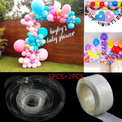 125PCS 5M Plastic Balloon Chain PVC Rubber Wedding Party Birthday Balloons Backdrop Decor with 100 Grainsroll Glue
125PCS 5M Plastic Balloon Chain PVC Rubber Wedding Party Birthday Balloons Backdrop Decor with 100 Grainsroll Glue